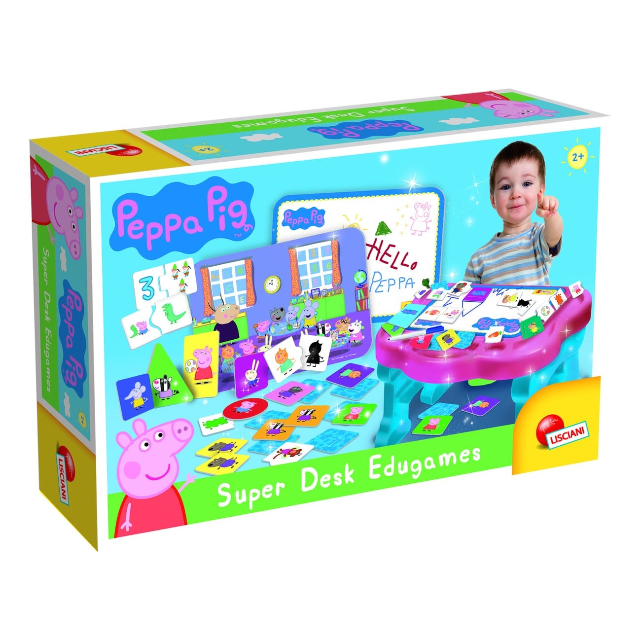 Lisciani Peppa Pig Super Desk Edu Games - Engaging Desk Table With More Than 10 Educational Games 8008324089208