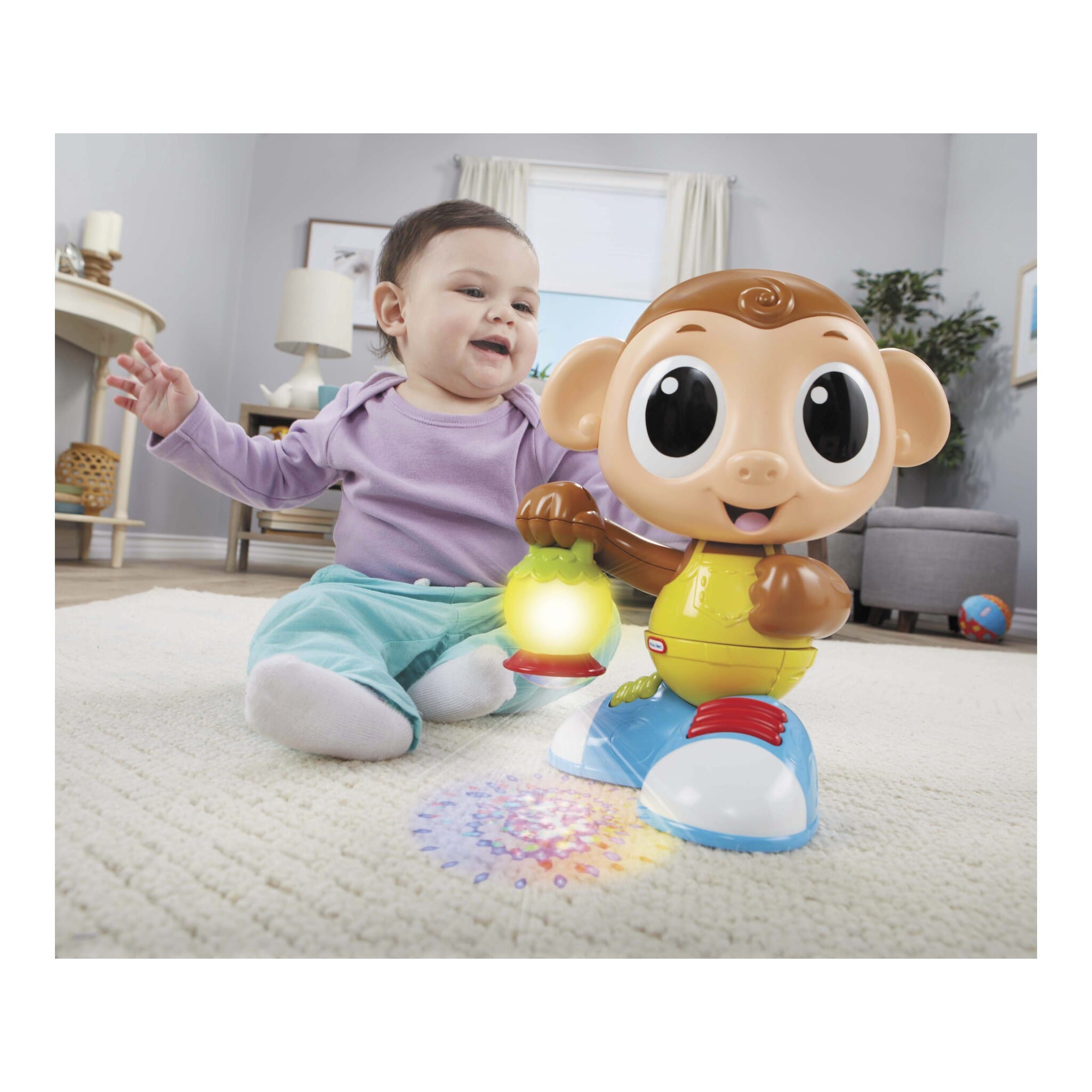 Little Tikes Movin' Lights Monkey Interactive Light and Sound Toy