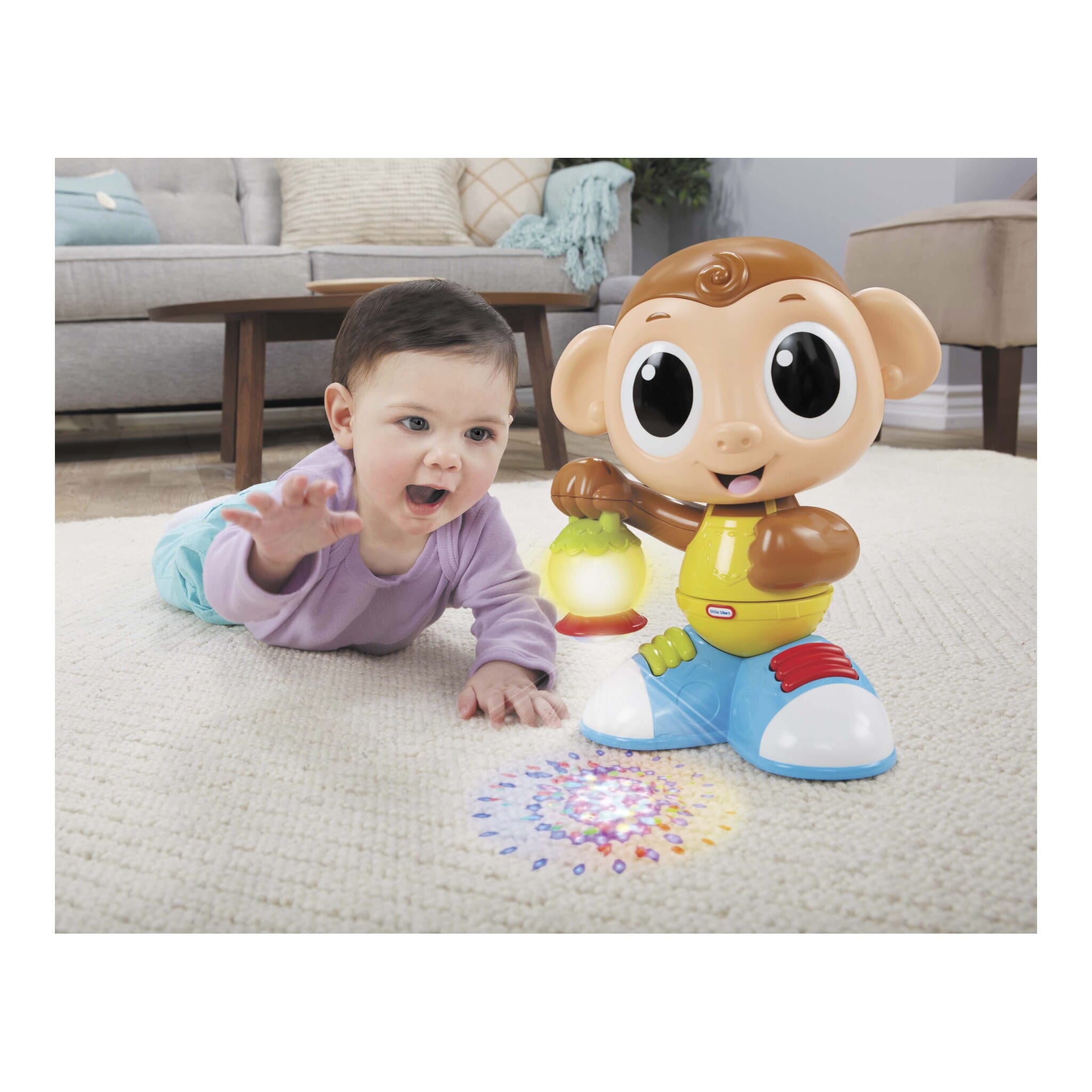 Little Tikes Movin' Lights Monkey Interactive Light and Sound Toy