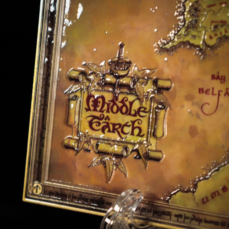 The Lord of the Rings Limited Edition Metal Map of Middle-earth