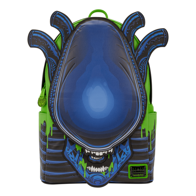 Loungefly - Alien TCS Full Size Backpack Allover Print Zip Front Pocket Adjustable Straps 671803563599