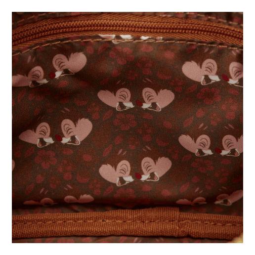 Loungefly - Chip and Dale Cord Sling Crossbody Bag Disney Licensed Cartoon Character Accessory