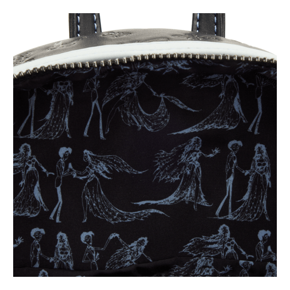 Loungefly - Corpse Bride Emily Bouquet Mini Backpack With Floral Petal Design And Embellishments 671803425897
