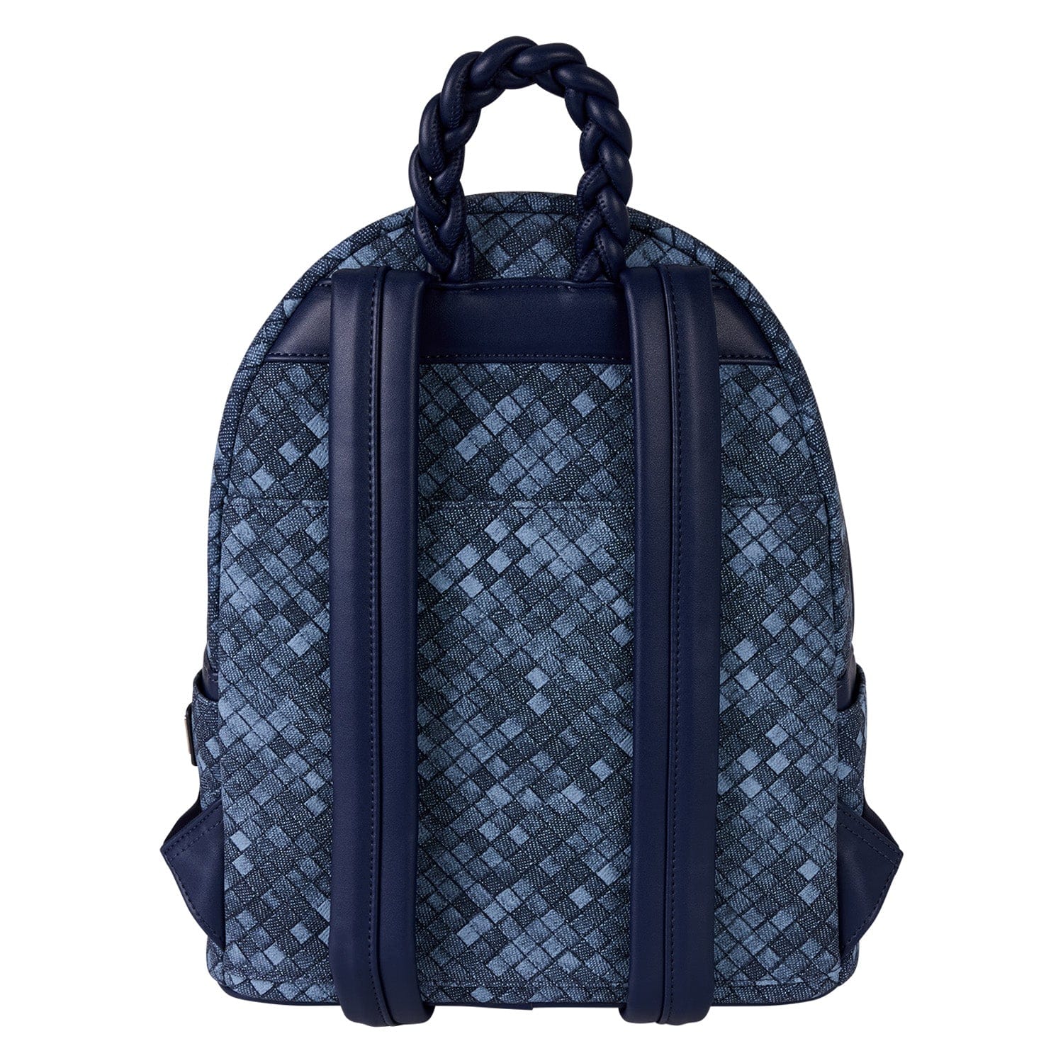 Loungefly - Denim Mini Backpack For Everyday Use With Adjustable Straps Front Pocket And Durable Denim