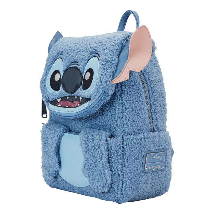 Loungefly - Disney Stitch Plush Poc Mini Backpack