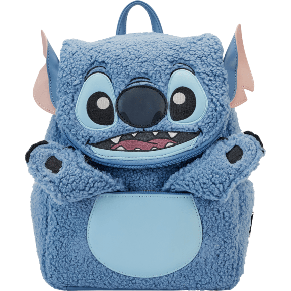 Loungefly - Disney Stitch Plush Poc Mini Backpack