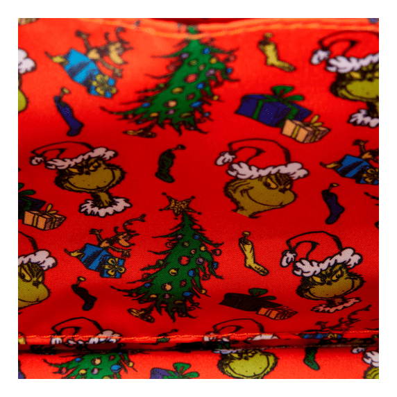 Loungefly - Dr Seuss Grinch Holiday Crossbody Bag With Adjustable Strap And Zipper Pocket 671803563674