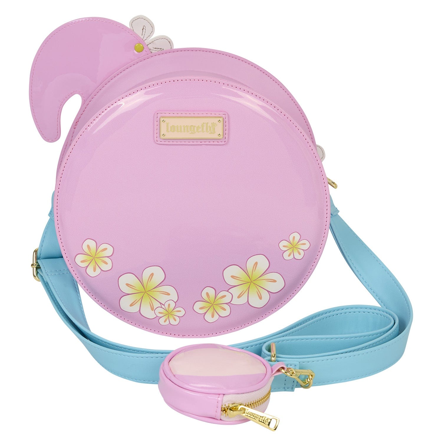Loungefly - Flamingo Crossbody Bag With Pink Flamingo Print And Adjustable Strap