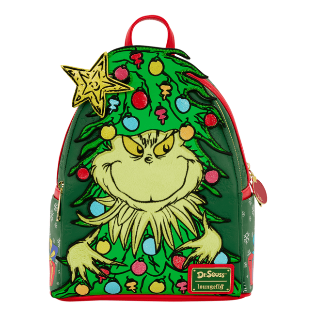 Loungefly - Grinch Holiday Mini Backpack Licensed Character Accessory For Collectors 671803563650