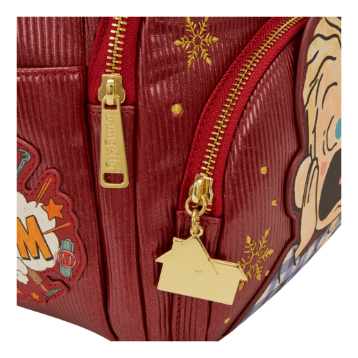 Loungefly - Home Alone Triple Pocket Mid Size Bag With Iconic Movie Quote Artwork And Collectible Design