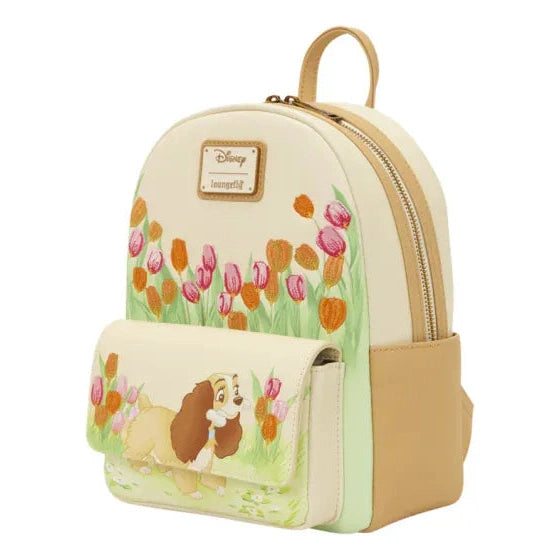 Loungefly - Lady & The Tramp Pastel Tulip Mini Backpack 671803438699