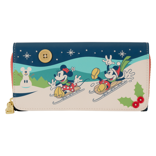 Loungefly - Mickey & Minnie Holiday Flap Wallet 671803563452