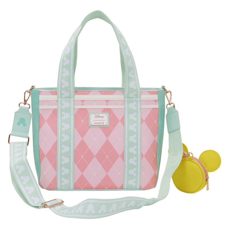Loungefly - Mickey Mouse Tennis Tote Crossbody Bag with Coin Bag 671803581777