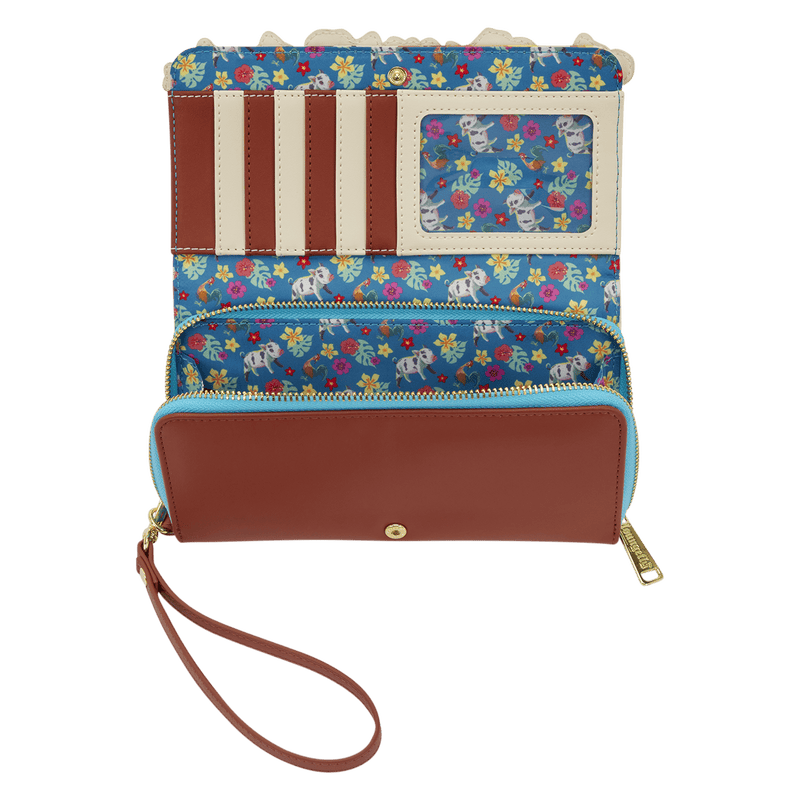 Loungefly - Moana Live Action Floral Wristlet Wallet 671803586871