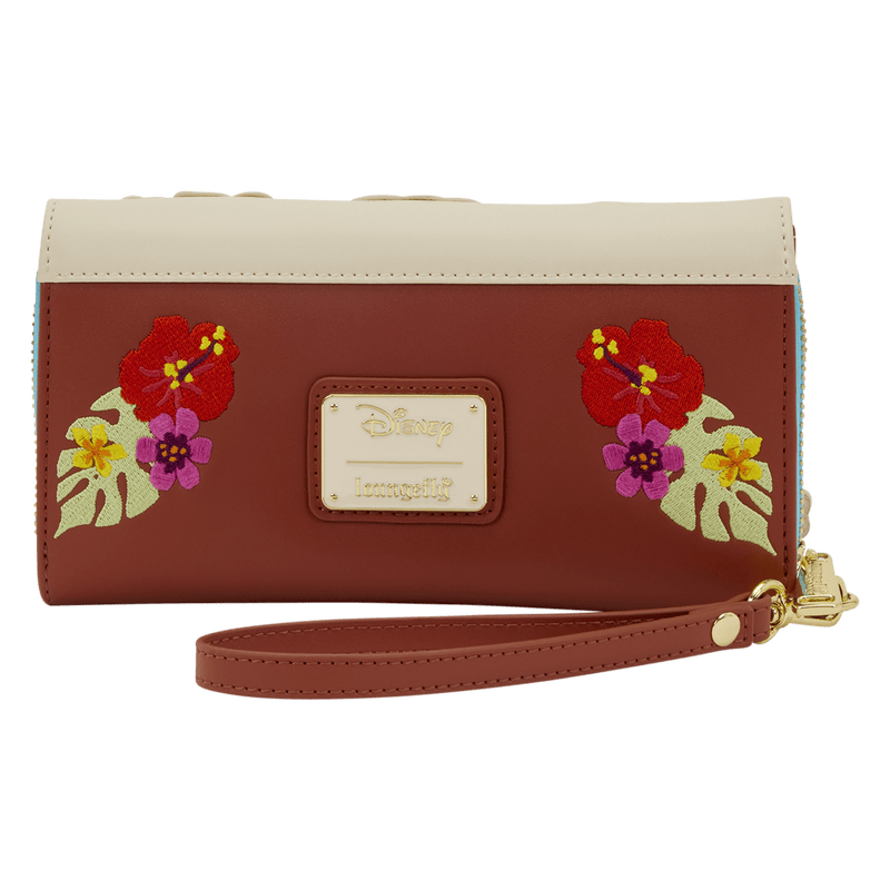 Loungefly - Moana Live Action Floral Wristlet Wallet 671803586871