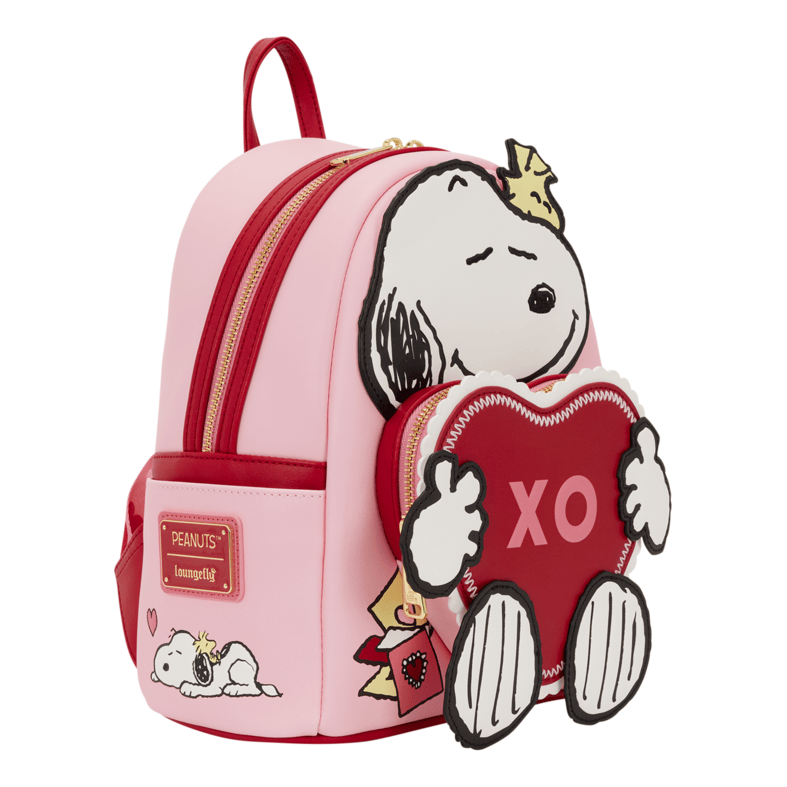 Loungefly - Peanuts Snoopy XO Mini Backpack Licensed Cartoon Character Accessory For Fans And Collectors