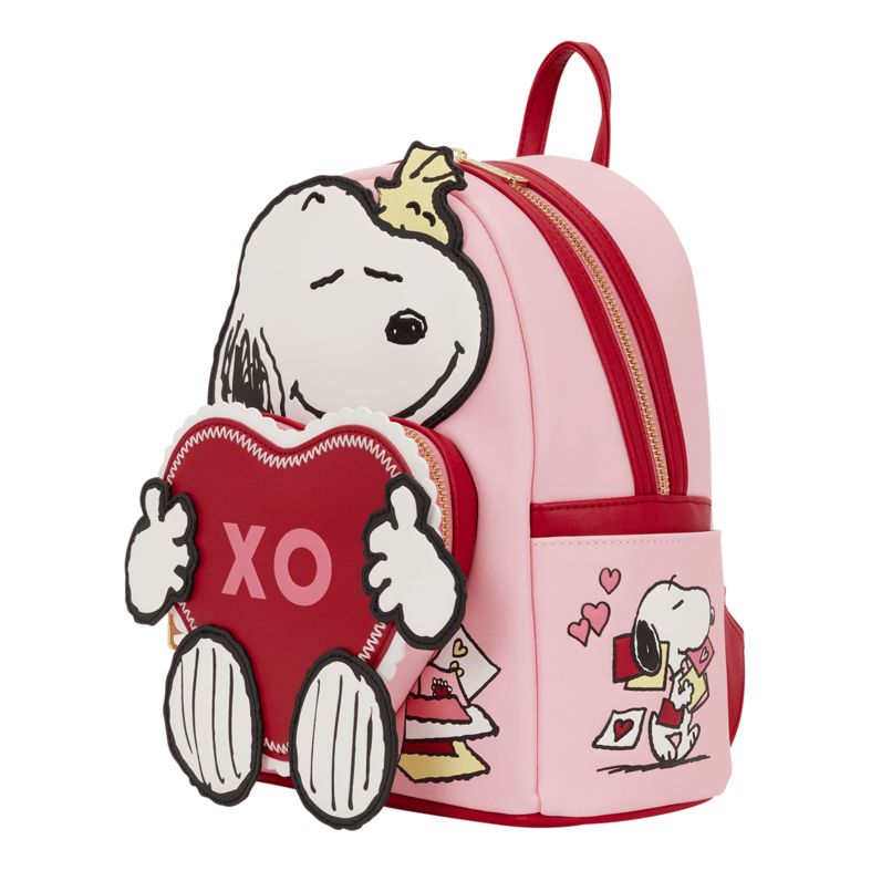 Loungefly - Peanuts Snoopy XO Mini Backpack Licensed Cartoon Character Accessory For Fans And Collectors