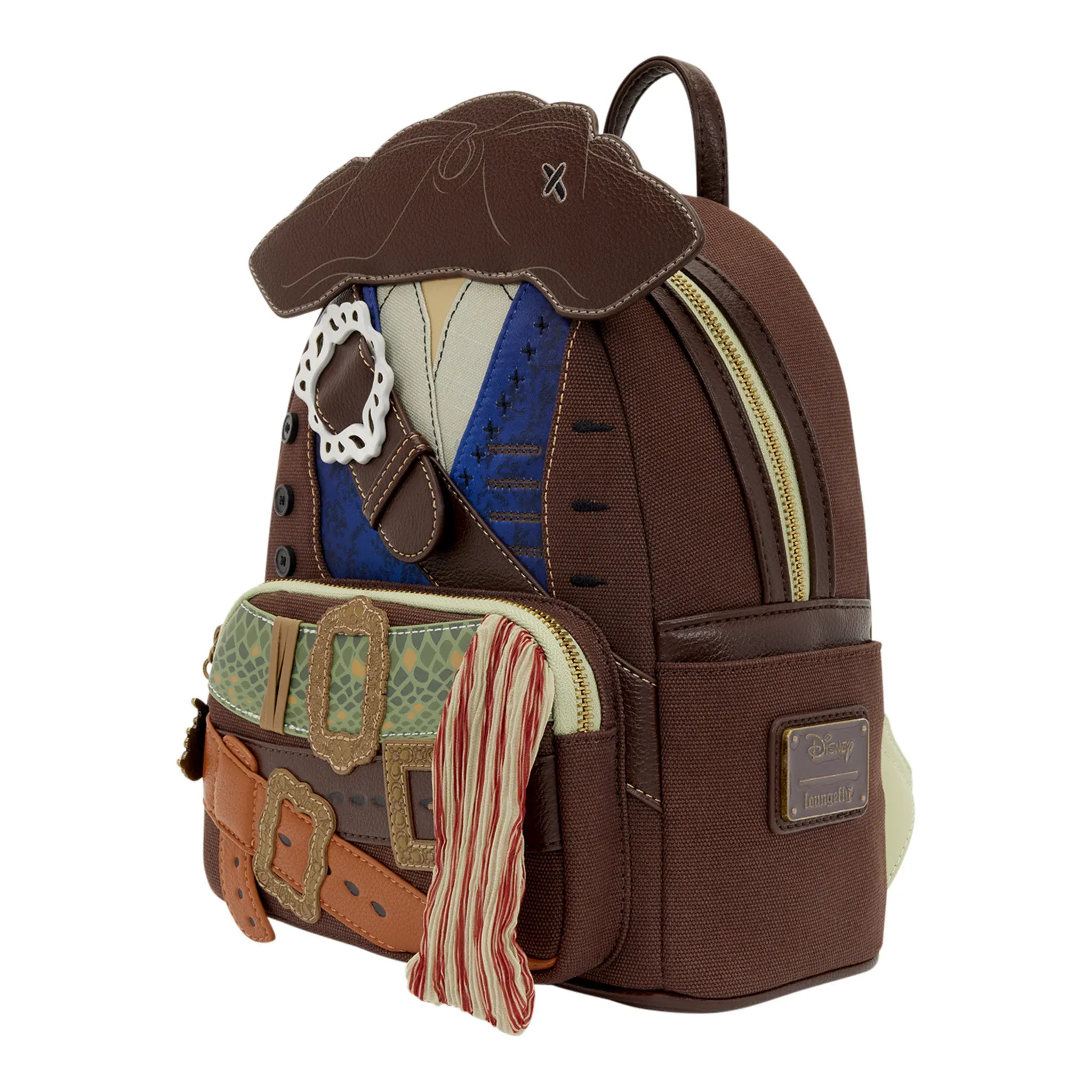 Loungefly - Pirates of the Caribbean Jack Sparrow Cosplay Mini Backpack 671803584464