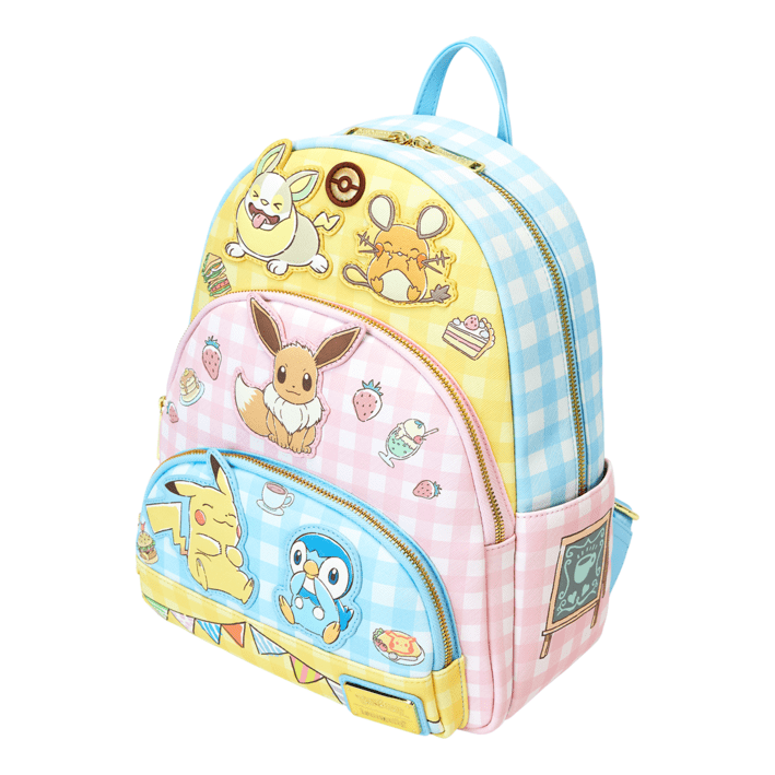 Loungefly - Pokemon Cafe Triple Pocket Backpack 671803534773