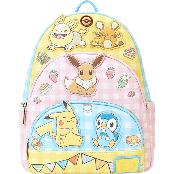 Loungefly - Pokemon Cafe Triple Pocket Backpack 671803534773
