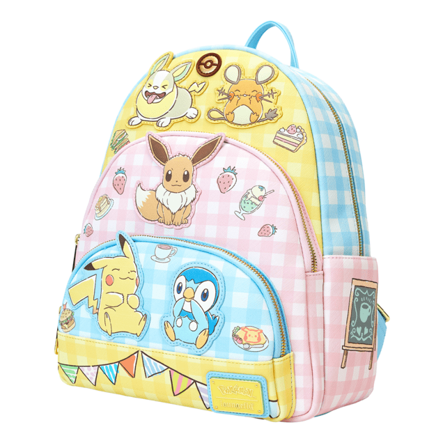 Loungefly - Pokemon Cafe Triple Pocket Backpack 671803534773