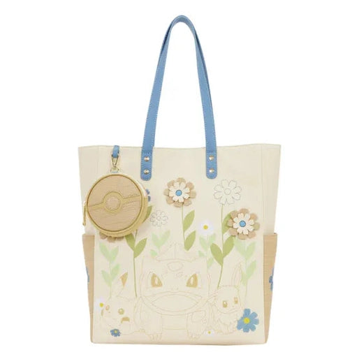 Loungefly - Pokemon Floral Tote Bag with Coin Bag 671803576698