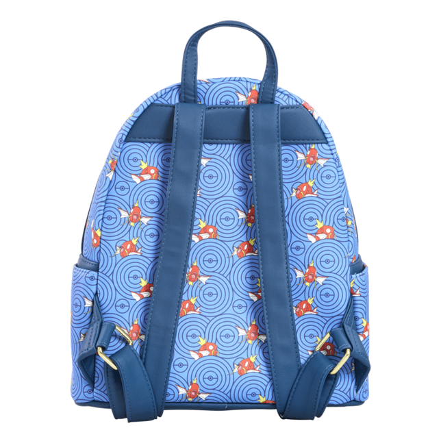 Loungefly - Pokemon Magikarp Scene Mini Backpack Licensed Anime Bag With Zipper Pocket And Adjustable Straps