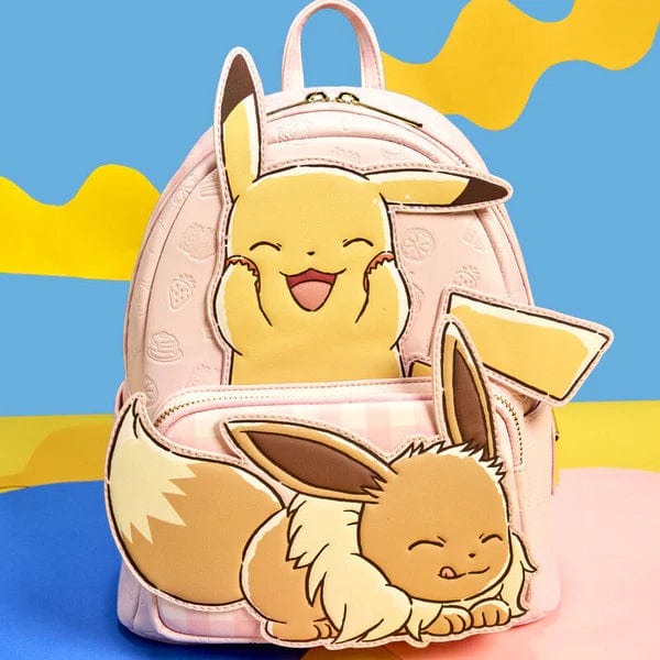 Loungefly – Pokémon Mini Backpack Pikachu and Eevee Print 671803534766