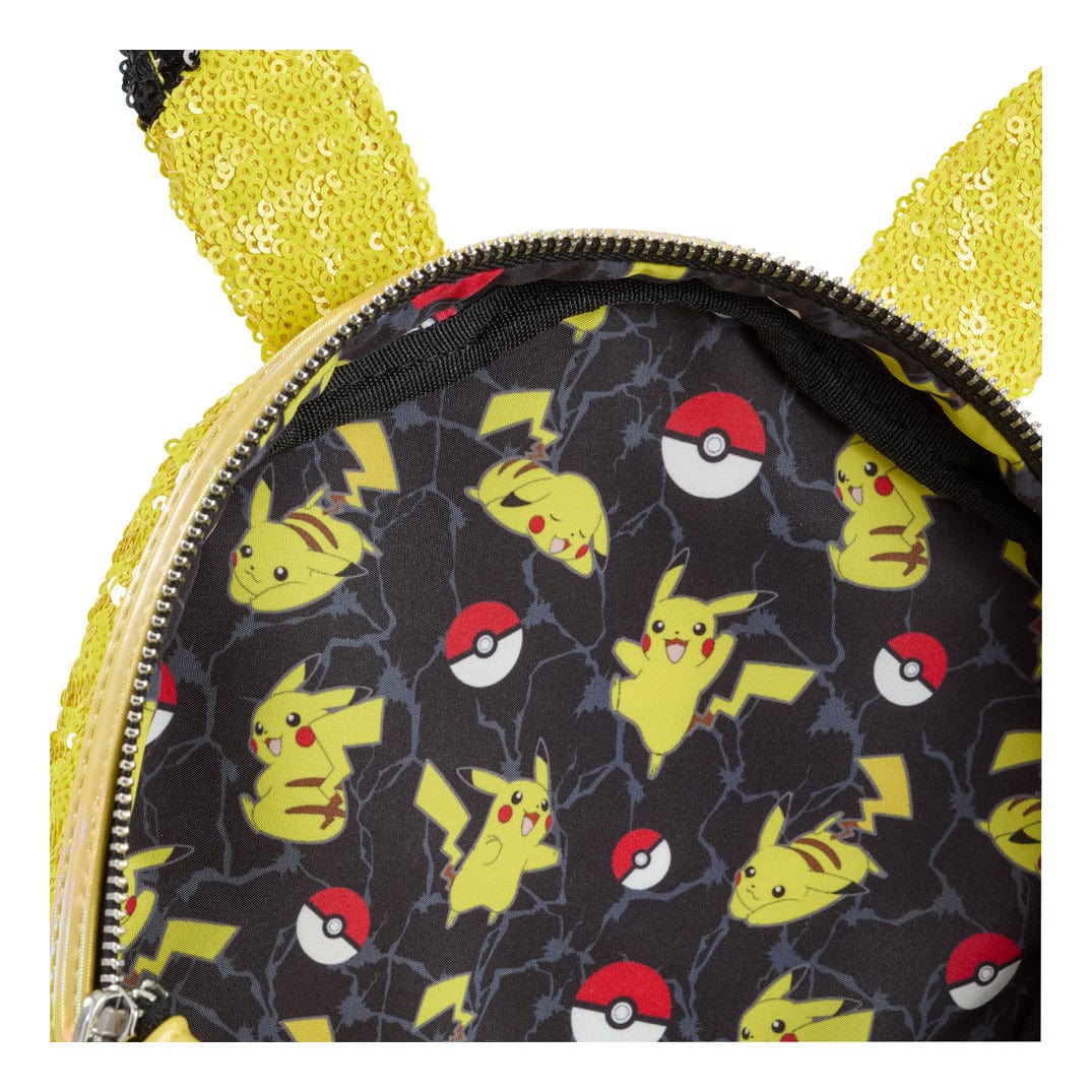Loungefly – Pokémon Mini Backpack with Sequin Pikachu Design