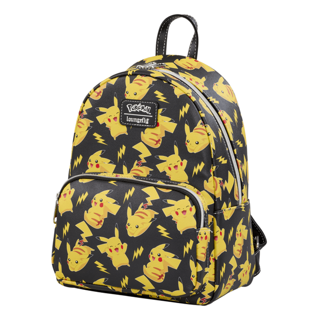 Loungefly - Pokemon Pikachu All Over Print Mini Backpack Licensed Character Bag For Collectors 671803389458