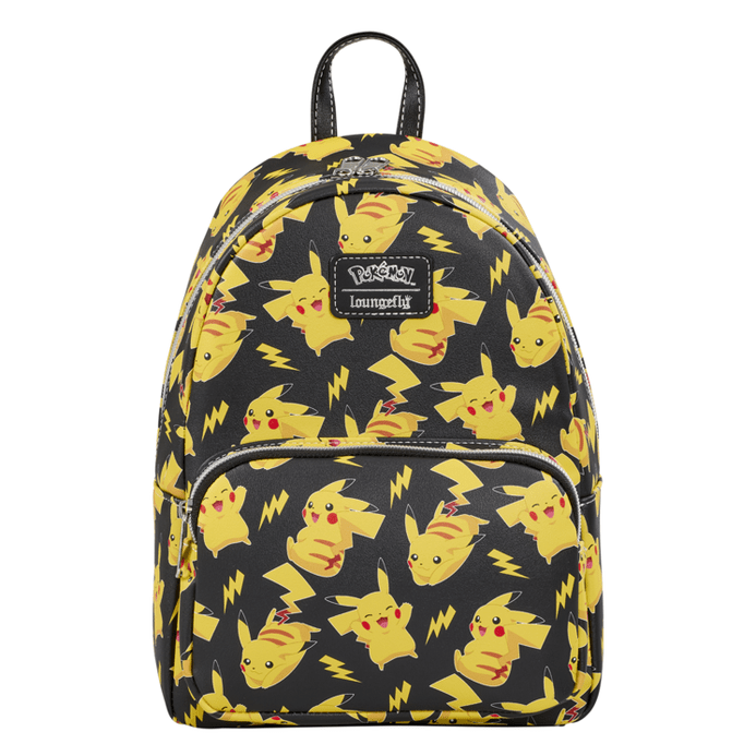 Loungefly - Pokemon Pikachu All Over Print Mini Backpack Licensed Character Bag For Collectors 671803389458