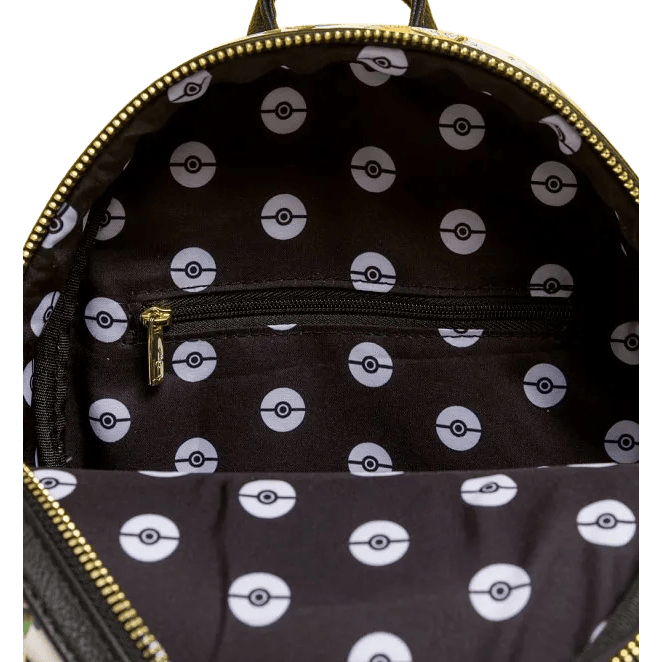 Loungefly - Pokemon Retro Eevee Mini Backpack Featuring Classic Eevee Design With Zipper Closure And Adjustable Straps