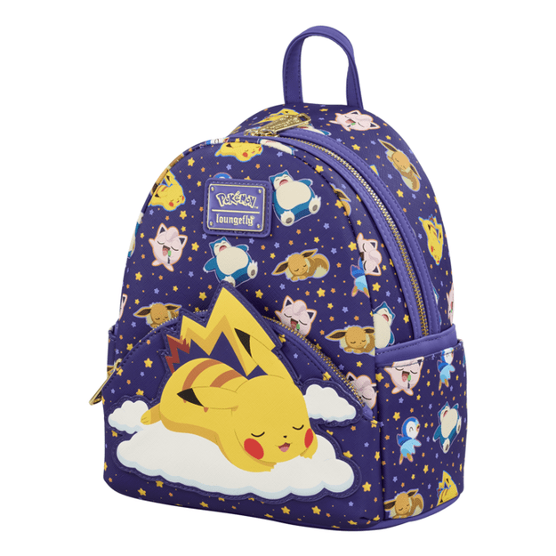Loungefly - Pokemon Sleeping Pikachu Mini Backpack Officially Licensed Character Bag