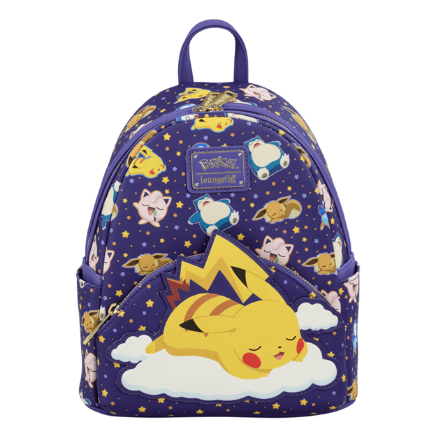 Loungefly - Pokemon Sleeping Pikachu Mini Backpack Officially Licensed Character Bag