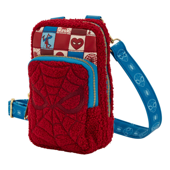 Loungefly - Spider-Man Phone Crossbody Bag With Coin Bag Marvel Licensed Retro Style Collectible Accessory
