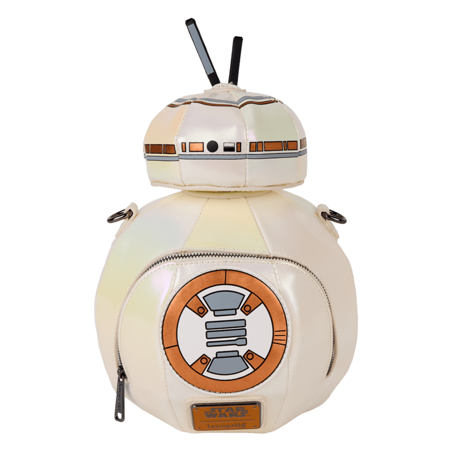 Loungefly - Star Wars BB-8 TFA Figural Crossbody Bag With Detachable Strap And Zipper Compartment