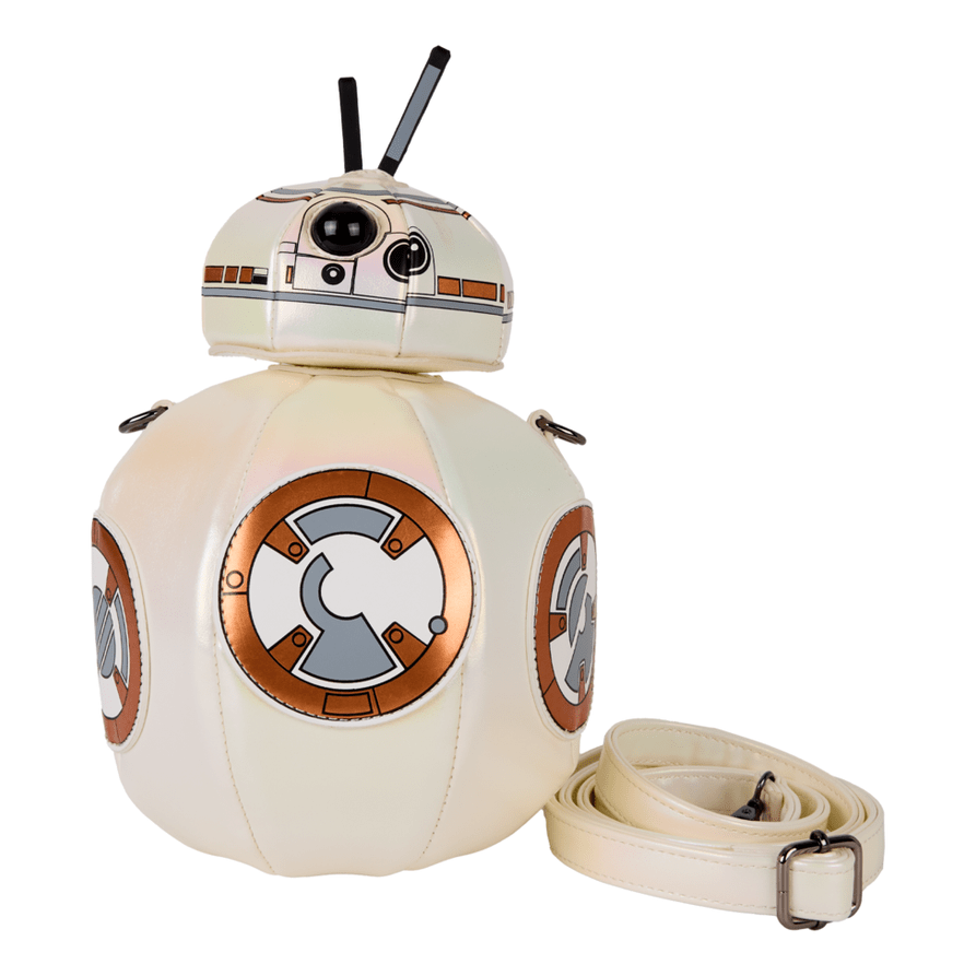 Loungefly - Star Wars BB-8 TFA Figural Crossbody Bag With Detachable Strap And Zipper Compartment