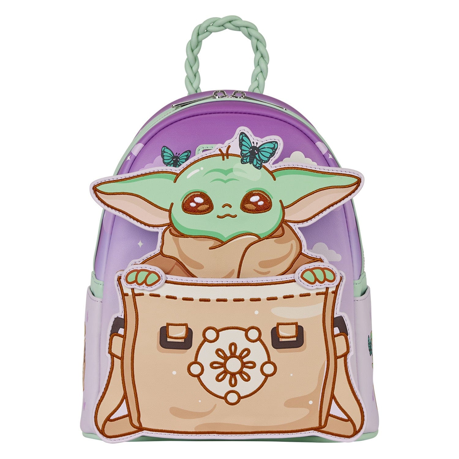 Loungefly - Star Wars Grogu Mini Backpack The Child With Plush Details Padded Straps 671803556744