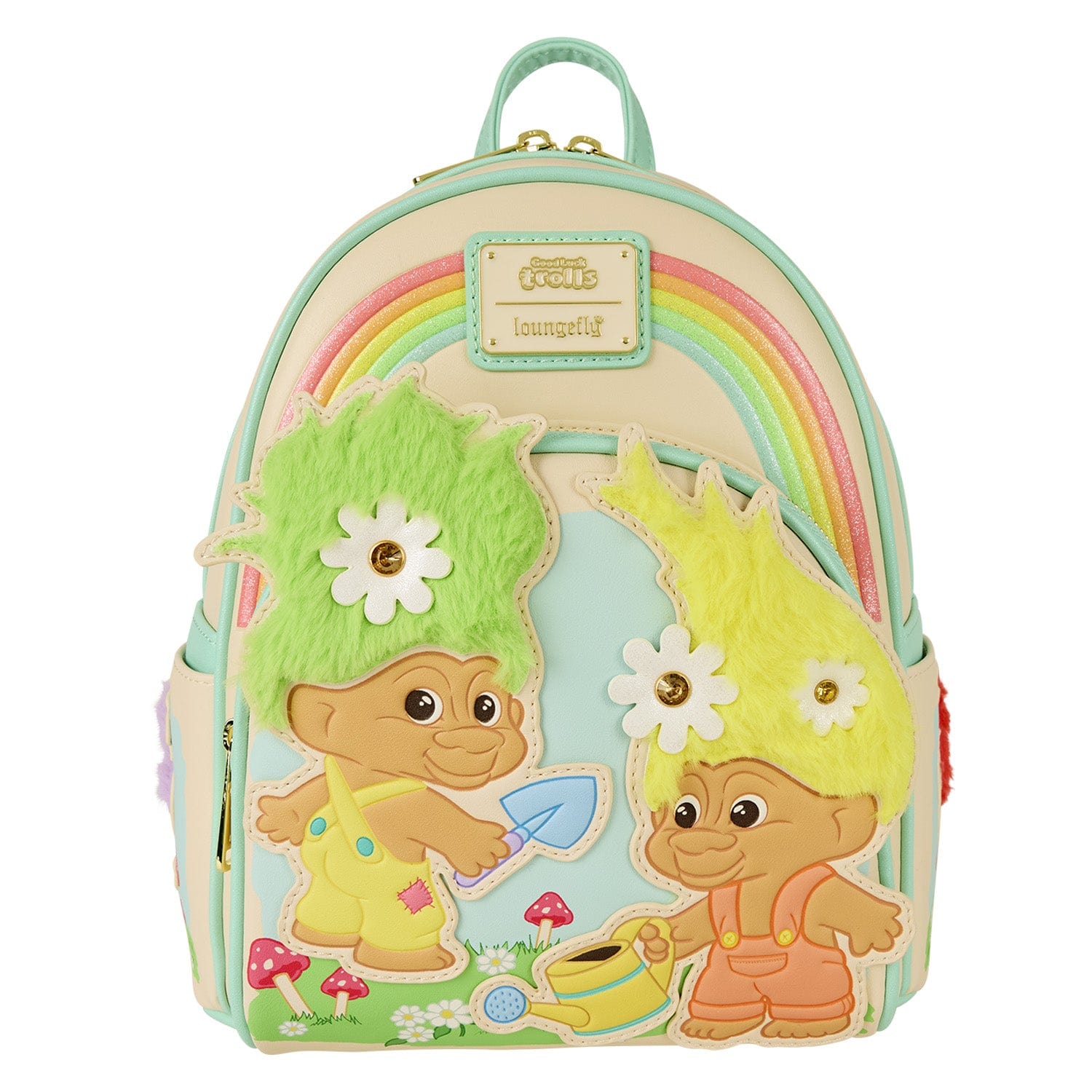 Loungefly - Trolls Mini Backpack Classic Design Featuring Colorful Hair Troll Theme