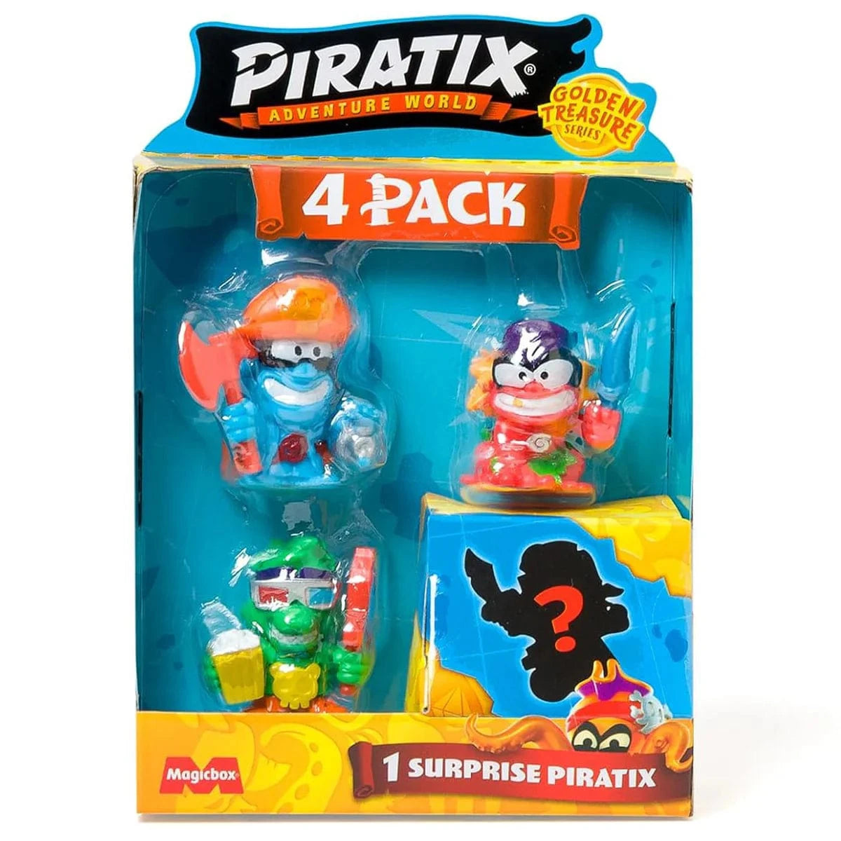 Piratix Adventure World Golden Series 4 Pack Figure Set (styles selected at random) 8431618039113