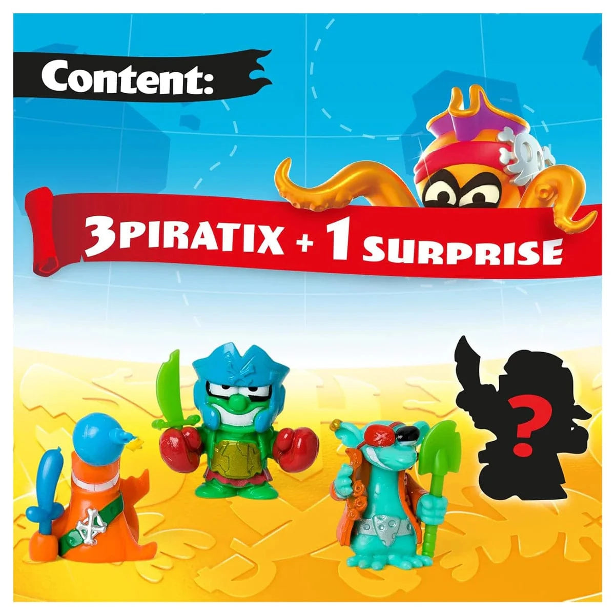 Piratix Adventure World Golden Series 4 Pack Figure Set (styles selected at random) 8431618039113