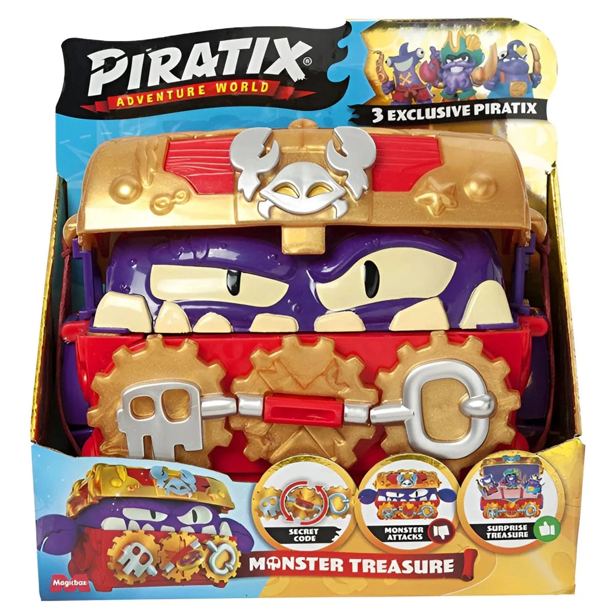 Piratix Adventure World Monster Treasure Chest Playset 8431618030394
