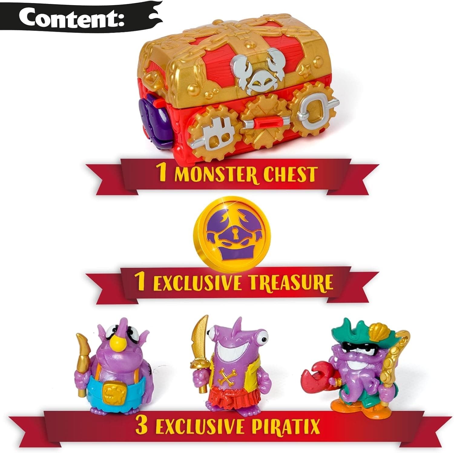 Piratix Adventure World Monster Treasure Chest Playset 8431618030394