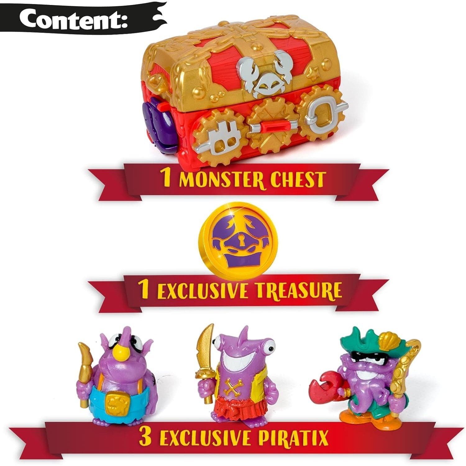 Piratix Adventure World Monster Treasure Chest Playset 8431618030394