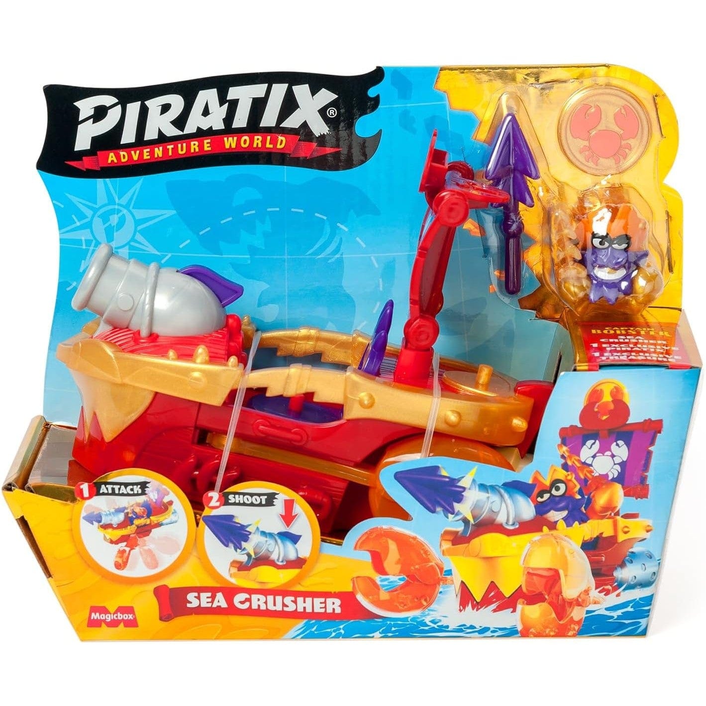 Piratix Adventure World Sea Crusher Vehicle 8431618030356