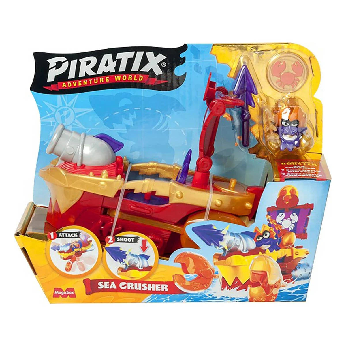 Piratix Adventure World Sea Crusher Vehicle 8431618030356