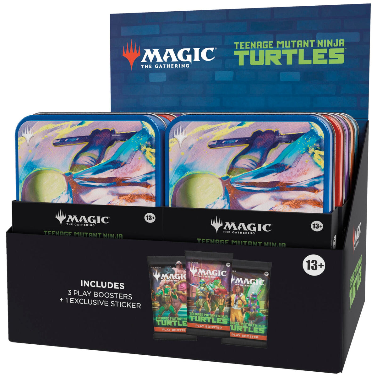Magic: The Gathering Teenage Mutant Ninja Turtles Booster Tin Display – 10 Tins