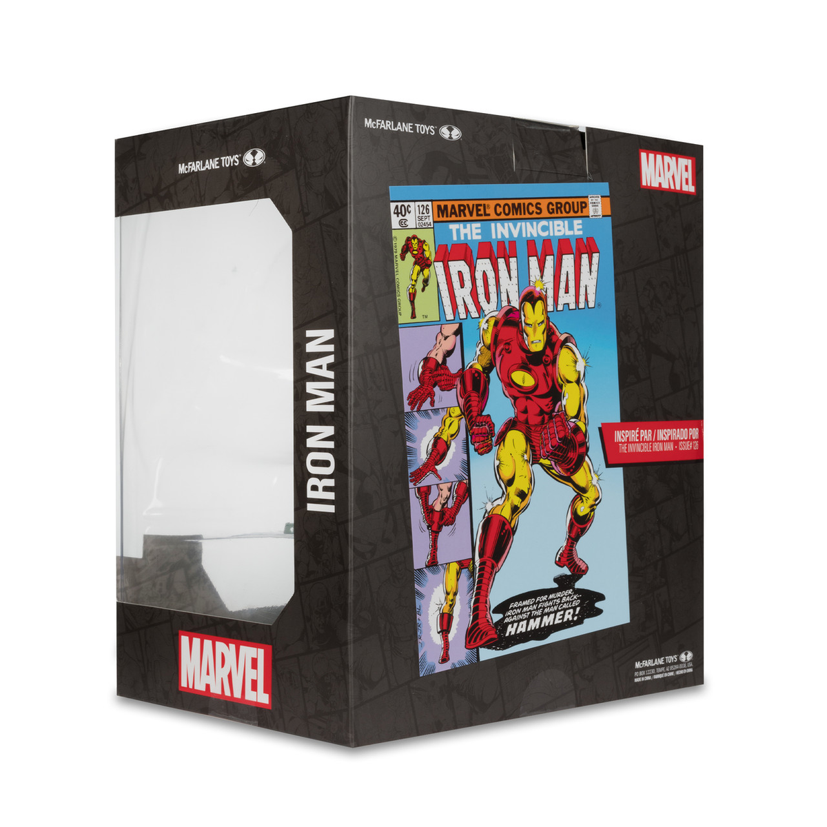McFarlane Toys Marvel Iron Man The Invincible Iron Man #126 1:10 Scale Posed Figure