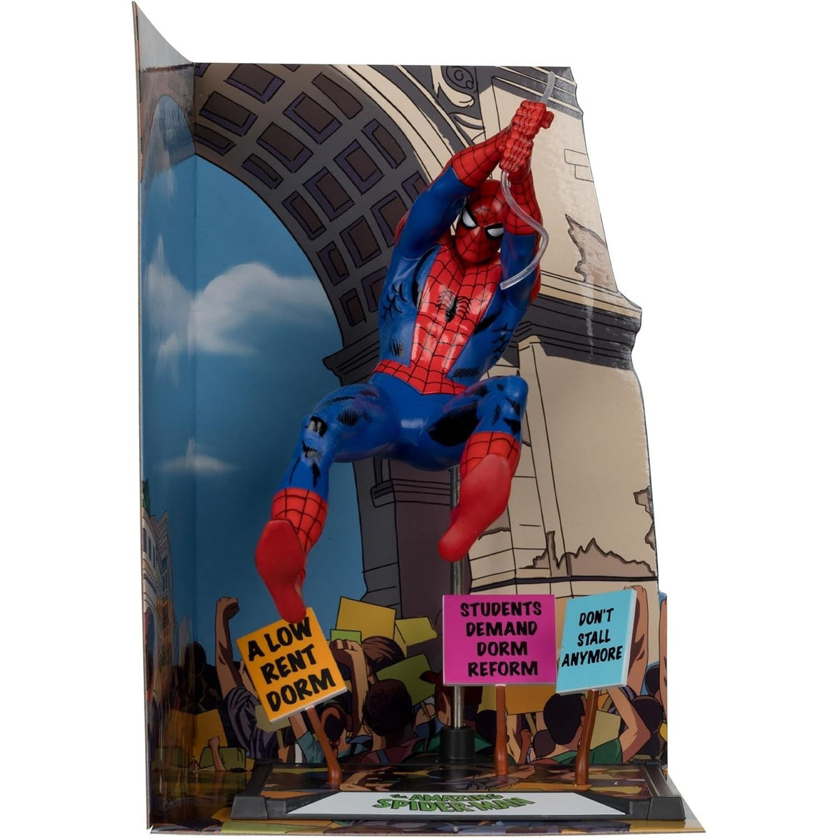 McFarlane Toys Marvel Spider-Man The Amazing Spider-Man #68 Gold Label 1:10 Collectible Figure with Scene