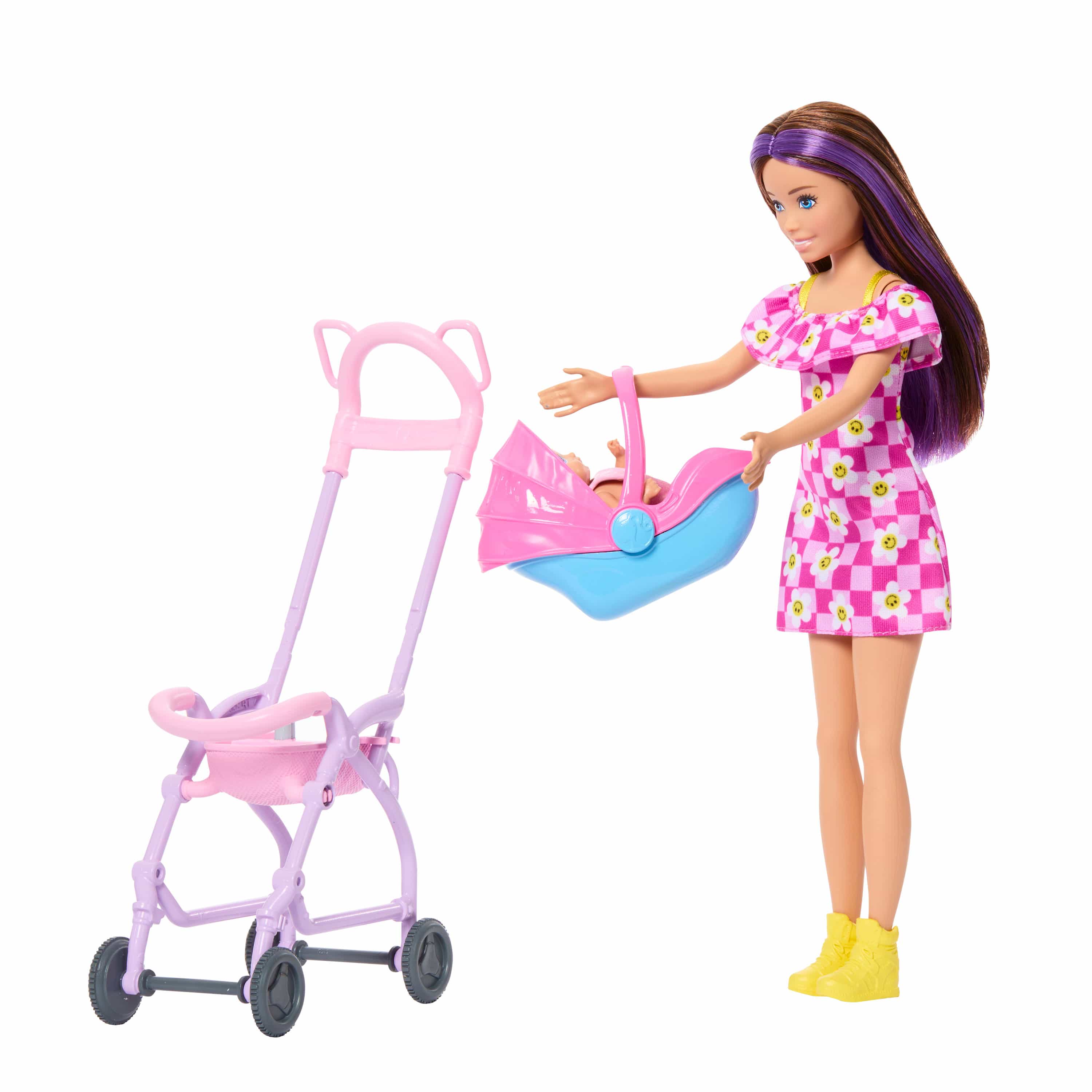 Barbie Family And Friends Stroller Playset With Premium Deluxe Accessories Suite